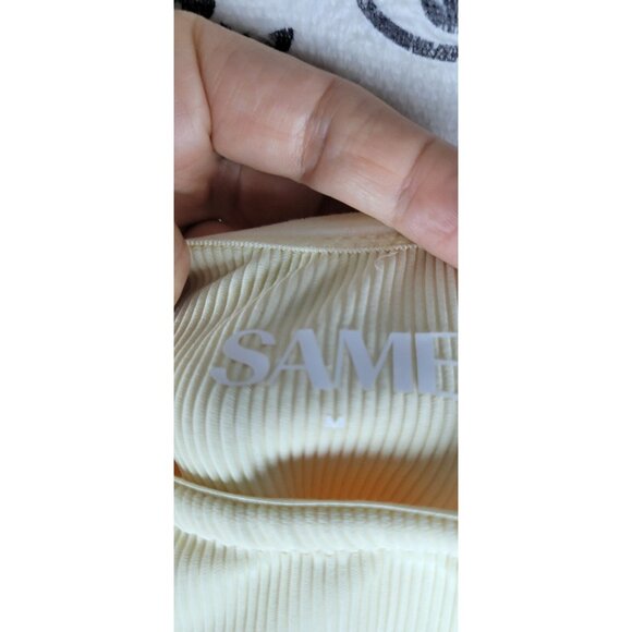 SAME LOS ANGELES One Piece Swimsuit Womens Color Beige Sz Medium Flower Beige - Picture 3 of 10